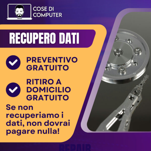 Recupero Dati Hard Disk Rotto o Memoria Flash - Preventivo Gratis